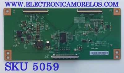 T-CON PARA TV LG / NUMERO DE PARTE 52NH53CNT34 / V500HJ1-CPE1 / PANEL NC500DUN / MODELO 50LB6100-UG.BUSJLJR
